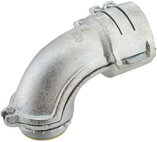 RACO 3-1/2 in. Flexible Metal Conduit UnInsulated 90 Degree Squeeze Connector Malleable Iron