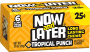 Now and Later Tropical Punch Long Lasting Chew Candy - 24 per pack -- 12 packs per case. by Ferrara – 2 oz, Pack of 12