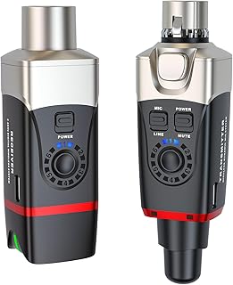 Xvive U35 Wireless Microphone System 5.8GHz Wireless XLR Transmitter and Receiver for Dynamic Microphone, Audio Mixer, PA System, Channel Scan Mode
