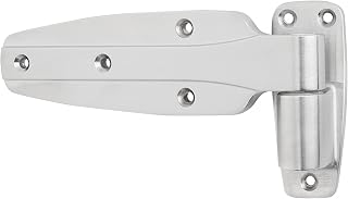 Kason 1245 Reversible Cam-Rise Hinge, 1-1/2 Inch Offset, Brushed Chrome Finish, 11245000124