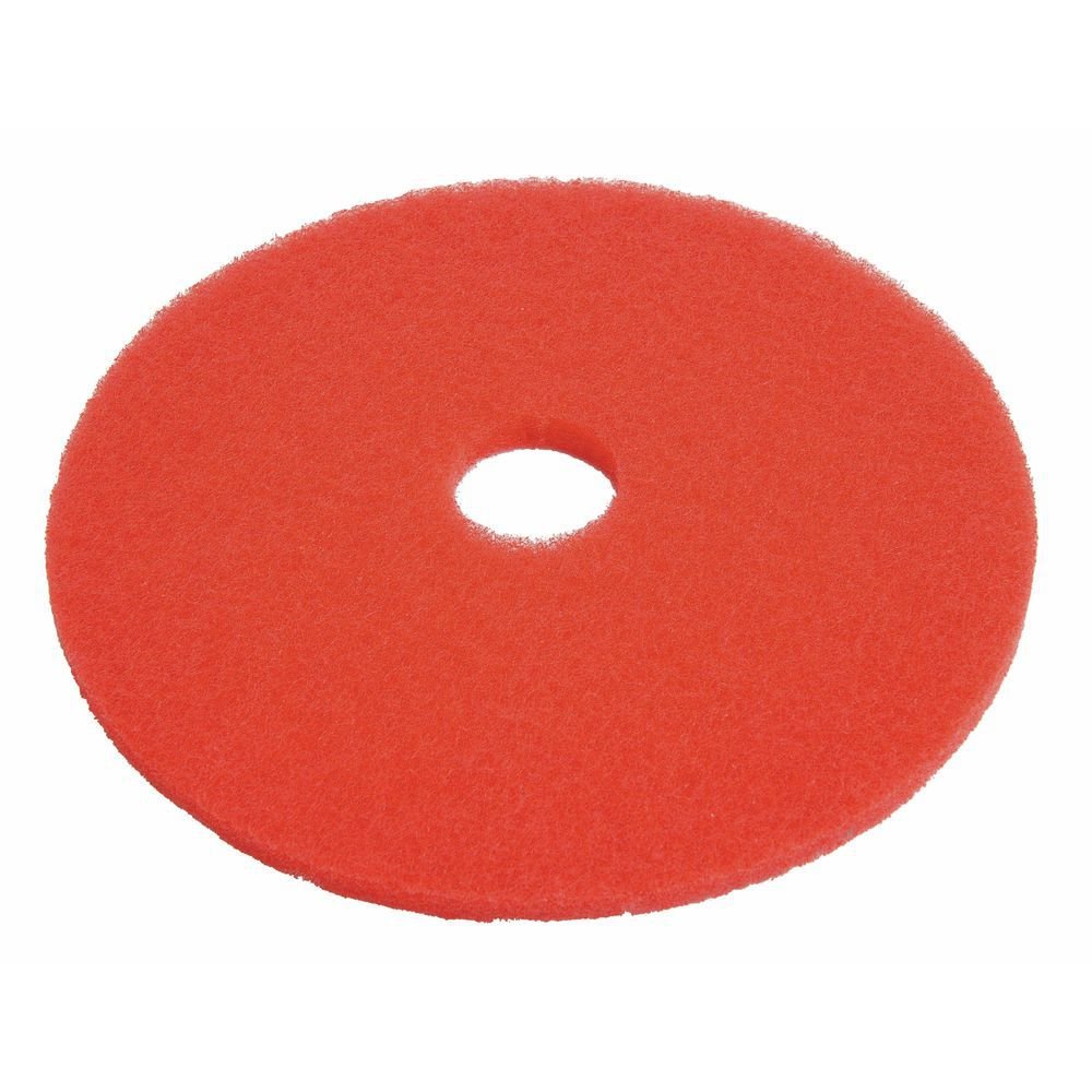 HUBERT Floor Buffing Pad Red Round - 20" Dia 5 Per Case