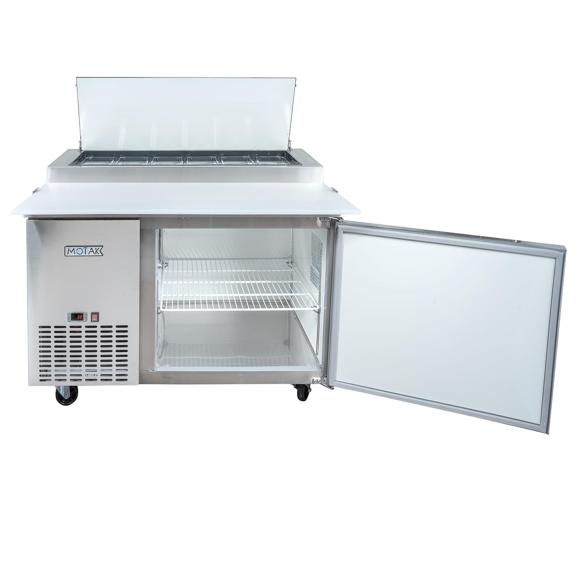 49 7/8" Pizza Prep Table w/Refrigerated Base by MOTAK – 54.33x37.01x45.67, In Description, Check Images, Model MPR-49-X