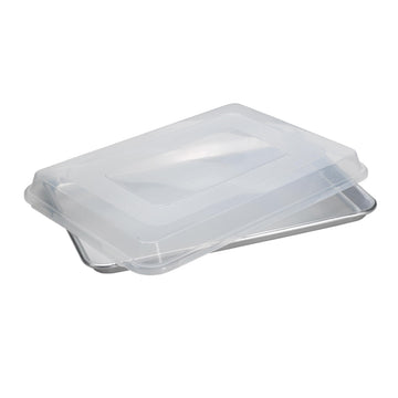Naturals Half Sheet with Lid by Nordic Ware – Half + Lid, Aluminum, Natural, Model 12999AMZM