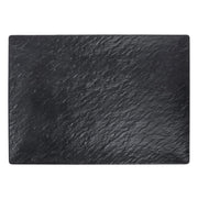 Serving Tray Matte Black Textured Melamine - 21" L x 15" W by HUBERT – melamine, Black, Model M1415-BLACK