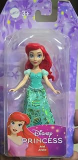 Disney Princess Ariel Little Doll - Inspired by the Little Mermaid - 9 cm Moving Mini Doll with Removable Soft Fabric Skirt