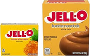 Jell-O Tropical Comfort Duo, Island Pineapple Gelatin Dessert (3 oz) & Butterscotch Instant Pudding Mix (3.4 oz), 2 Total Packs, Easy Desserts for Snacks & Recipes (Variety Pack)