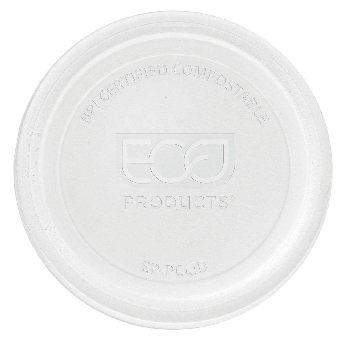 Eco-Products Compostable Clear PLA Plastic Portion Cup Lids, Case of 2000, Fits 2-4oz Food Containers, Renewable Plant-Based,