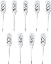 8 Seconds Basal Thermometer for Adult & Kids, Accurate & Safe Thermometer (9 Pack)