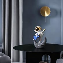Astronaut Statue Spaceman Sculpture Gold Figurine Ornament Desktop Accessories Bookshelf Decor Polyresin Arts Gifts