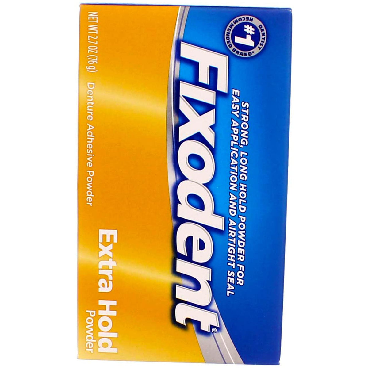 Extra Hold Denture Adhesive Powder by Fixodent – Pack of 1, White, Model PPAX1164675