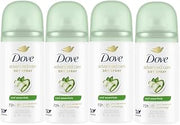 Dove Advanced Care Cool Essentials Antiperspirant & Deodorant Dry Spray - (72-Hour Sweat & Odor Protection Cool Fresh Scent with Pear and Cucumber Travel Size 1 oz Pack of 4
