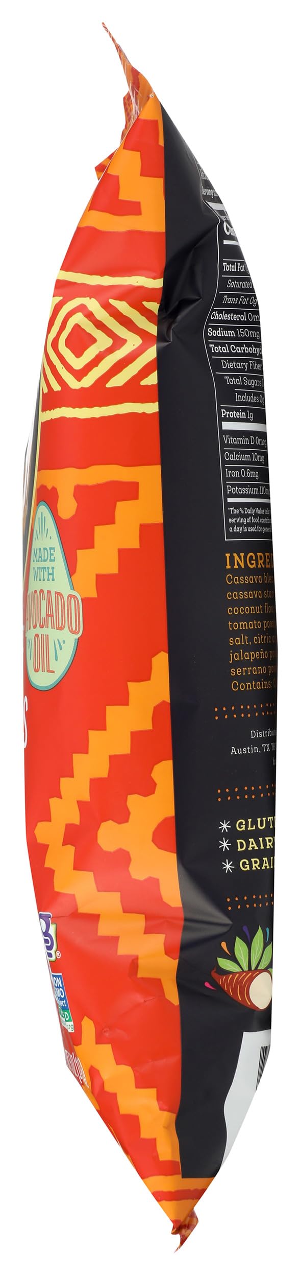 Siete Nacho / 5 Ounce (Pack of 1) / Orange Tortilla