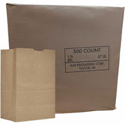 Grocery Sacks by AJM Packaging – 57#, Kraft, Pack of 500, Model GS57NP5C