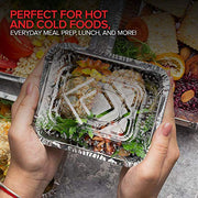 Stock Your Home 2 Count / 100 Pack / Clear Food Storage Containers