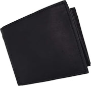 MARSHAL Mens Black Leather Wallet Bifold Lambskin New! 767