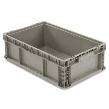 Straight Wall Container Solid by Monoflo – Polyethylene (PE), Gray, Model NRSO2415-07