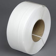 Global Industrial Machine Grade Strapping 1/2""W x 9900'L x 0.024"" Thick 8"" x 8"" Core White - 1 Each