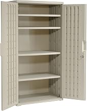 Iceberg Plastic Storage Cabinet, Light Gray, 36x22x72