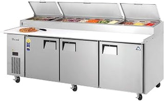 EPPR3 Swing Top Pizza Prep Table 12 Pans, 115v, NSF - 30 cu. ft.