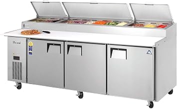 EPPR3 Swing Top Pizza Prep Table 12 Pans, 115v, NSF - 30 cu. ft.