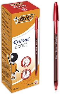 BIC Cristal Exact Ballpoint Pen Red Pack of 1