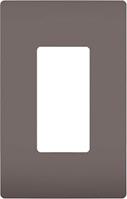 Legrand radiant RWP26 Screwless Wall Plates, 1 Gang, One Decorator Rocker GFCI Cover, Brown (1 Count)