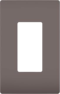 Legrand radiant RWP26 Screwless Wall Plates, 1 Gang, One Decorator Rocker GFCI Cover, Brown (1 Count)