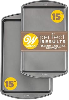 Wilton Perfect Results Nonstick Cookie Sheet Set, Dishwasher Safe, 2-Piece