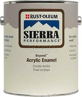 Rust-Oleum Sierra Performance Beyond 0 Voc Acrylic Enamel, Satin Clear Gallon Can - Lot of 2