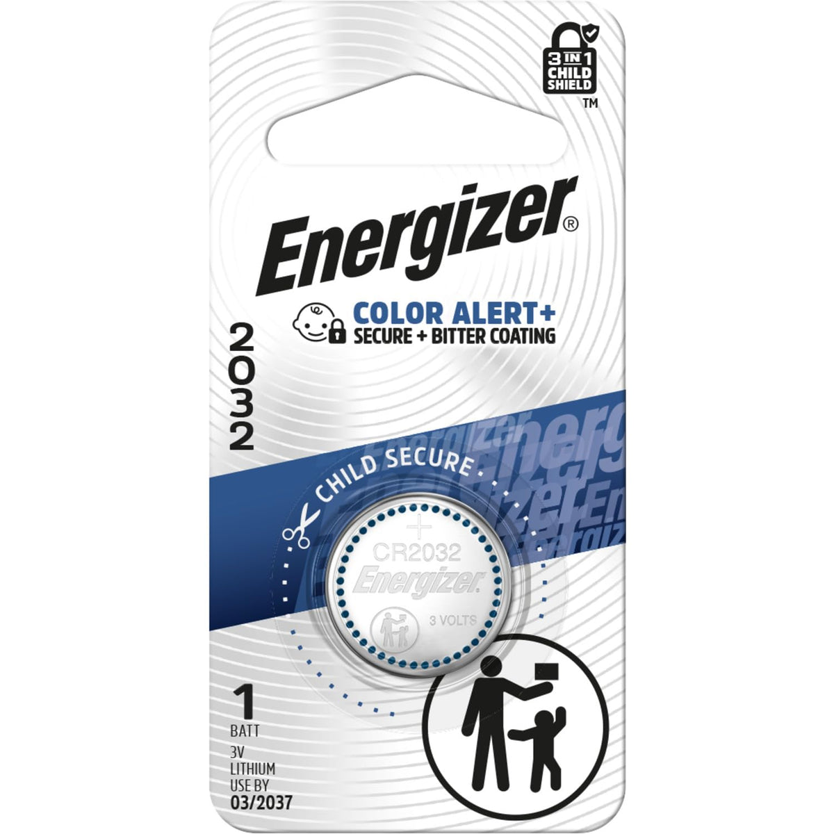 Energizer 1 Count (Pack of 1) / CR2032 / Multicolor 3V