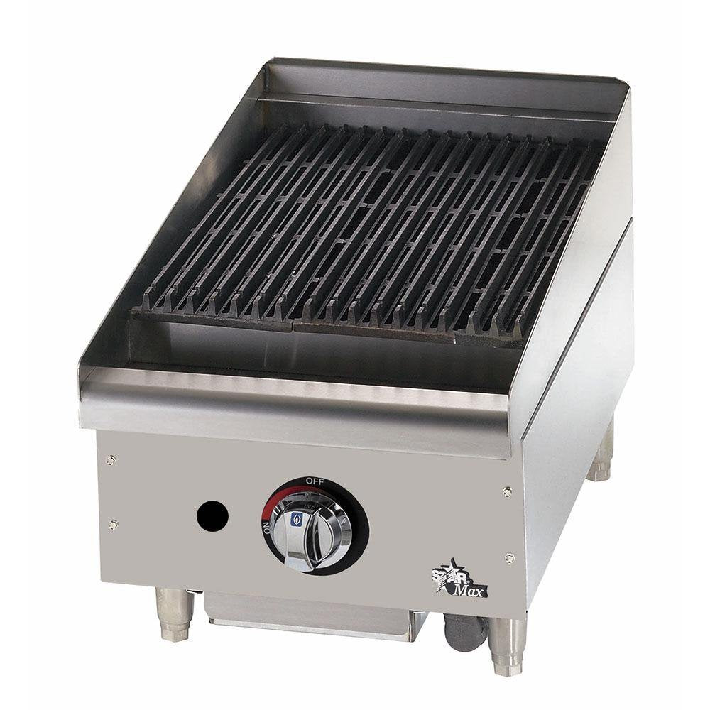 Star 6015CBF Star-Max 15" Lava Rock Gas Charbroiler by Star Micronics – Stainless Steel, Steel, Model STR-6015CB