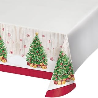 Creative Converting Vintage Christmas Paper Tablecloth