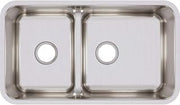 Elkay ELUHAQD32179 Lustertone Classic 40/60 Double Bowl Undermount Stainless Steel Sink with Aqua Divide