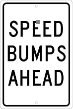 NMC TM35H Aluminum Sign, Speed Bump Ahead.063" Thick, Lot of 1