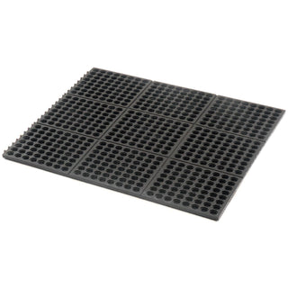 Cushion Modular Matting by Apache Mills – Rubber, Black, Model 3907809203X3