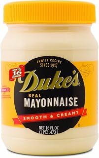 DUKE'S Mayonnaise, 16-Ounce Jars (Pack of 12)