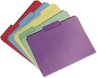 AbilityOne NSN5664138 - Recycled File Folders - Processed Chlorine Free - Assorted
