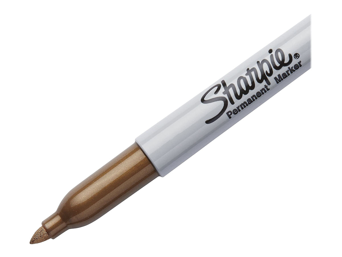 Metallic Fine Point Permanent Markers 2/Pkg-Gold & Silver by Sharpie – 1 Count (Pack of 2), Plastic (Body), Felt (Tip), Gold, Silver, Pack of 2, Model SAN1829202