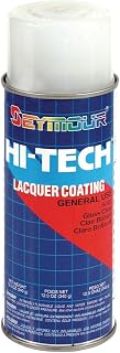 Seymour of Sycamore 16-821 16 oz Hi-Tech Lacquer Spray Paint, Gloss Clear Acrylic - Pack of 6