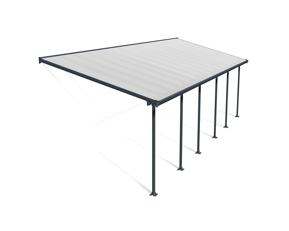 Palram Gray / 10' x 30' / Garden Awnings