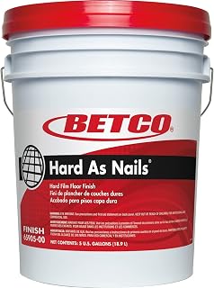 Betco 6590500 Hard As Nails Hard Film Floor Finish, White