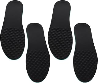 Vaguelly Cuttable Lambskin Athletic Shoe Insoles for Men, Breathable Sweat-Absorbing Performance Foot Inserts, Shock-Absorbing Cushioning Pads for Golf, Military Training, Sneakers, Boots