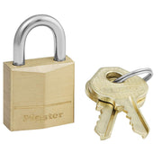 Brass Padlock by Master Lock – 1 Pack, Alloy Steel, Solid Brass, Model 120D