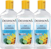 Dickinson's Witch Hazel Deep Cleansing Astringent | 16 Fl Oz | 3 Pack | 100% Natural Distilled Witch Hazel Clears Pores; Removes Impurities, Makeup & Excess Oil