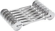 PADERNO World Cuisine 11 by 2.125 Inch Stainless Steel Plain Multi-wheel Dough Cutter