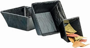 Cal-Mil 3498-5-65M Faux Slate Bowl, 3" Height, 5" Width, 5" Length, Melamine (Pack of 3)