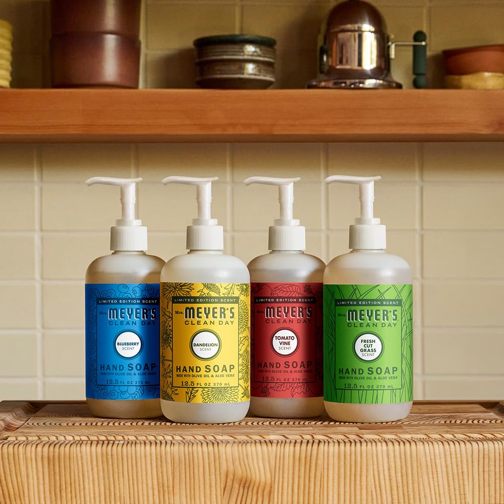 CLEAN DAY Hand Soap by Mrs. MEYER'S – 12.5 Ounce (Pack of 1), Red, Model 371263