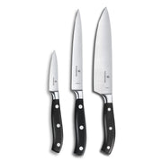 Grand Maitre Chef's Set - Kitchen Knives for Cutting Meat by Victorinox – 7.9", Stainless Steel, Black, Model 7.7243.3