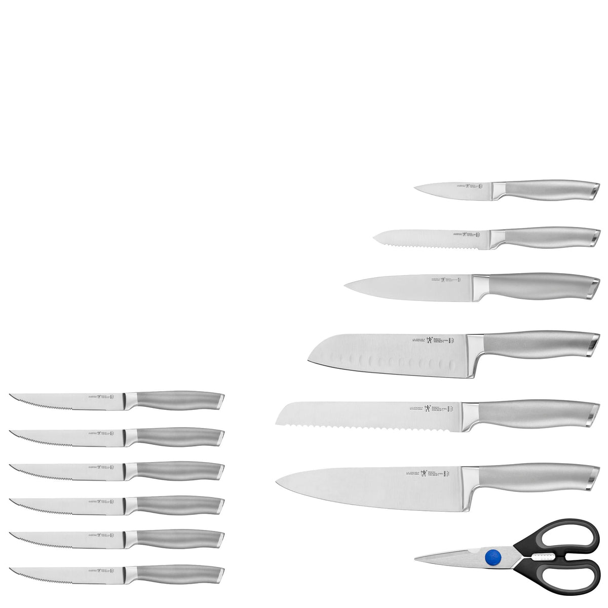 Modernist 14-pc Self-Sharpening Knife Block Set - Black by HENCKELS – 14-pc, Stainless Steel, Black, Model 1020149