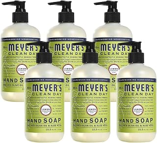 Mrs. MEYER'S Liquid Hand Soap Lemon Verbena, 12.5 Fl Oz (Pack of 6)